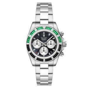 NWT Authentic Duxot Accelero Rainbow Chronograph Black Dial Men's Watch